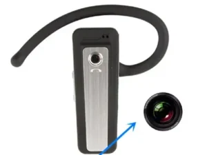 Bluetooth spy camera headset