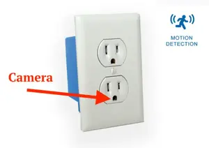 Outlet Cover with Hidden Camera