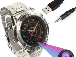 Wristwatch with Hidden Video Recording